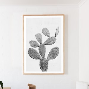 Kaktus-Druck, Wohnkultur, druckbare digitale Download, Wandkunst, Art print, Kaktus Druck, schwarz und weiß