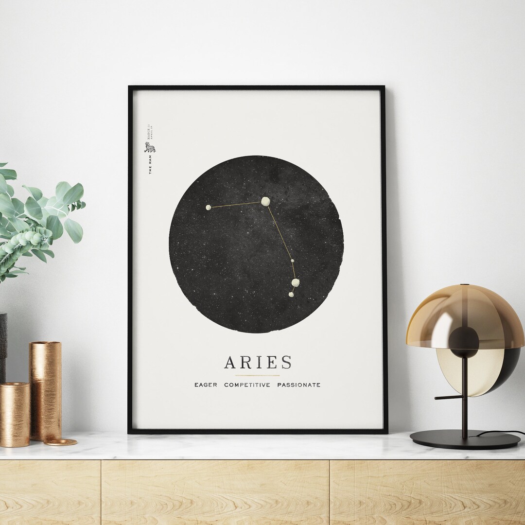 Aries Astrology Print Digital Download - Etsy