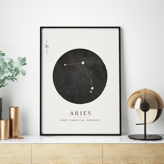 aries astrology print digital download