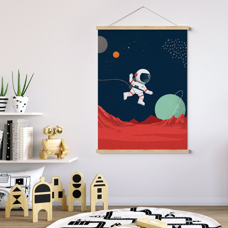 Space Art for Kids Print Series of 4 Space Themed Decor - Etsy