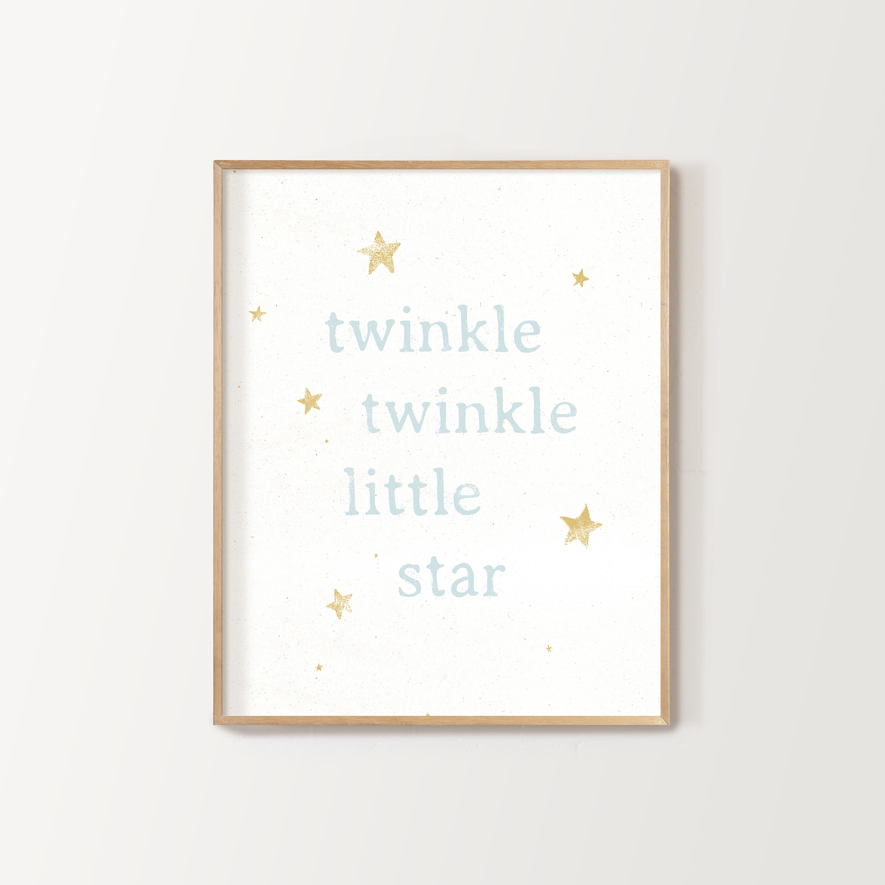 White Twinkle Twinkle Little Star Nursery Print, Digital Download, Kid ...