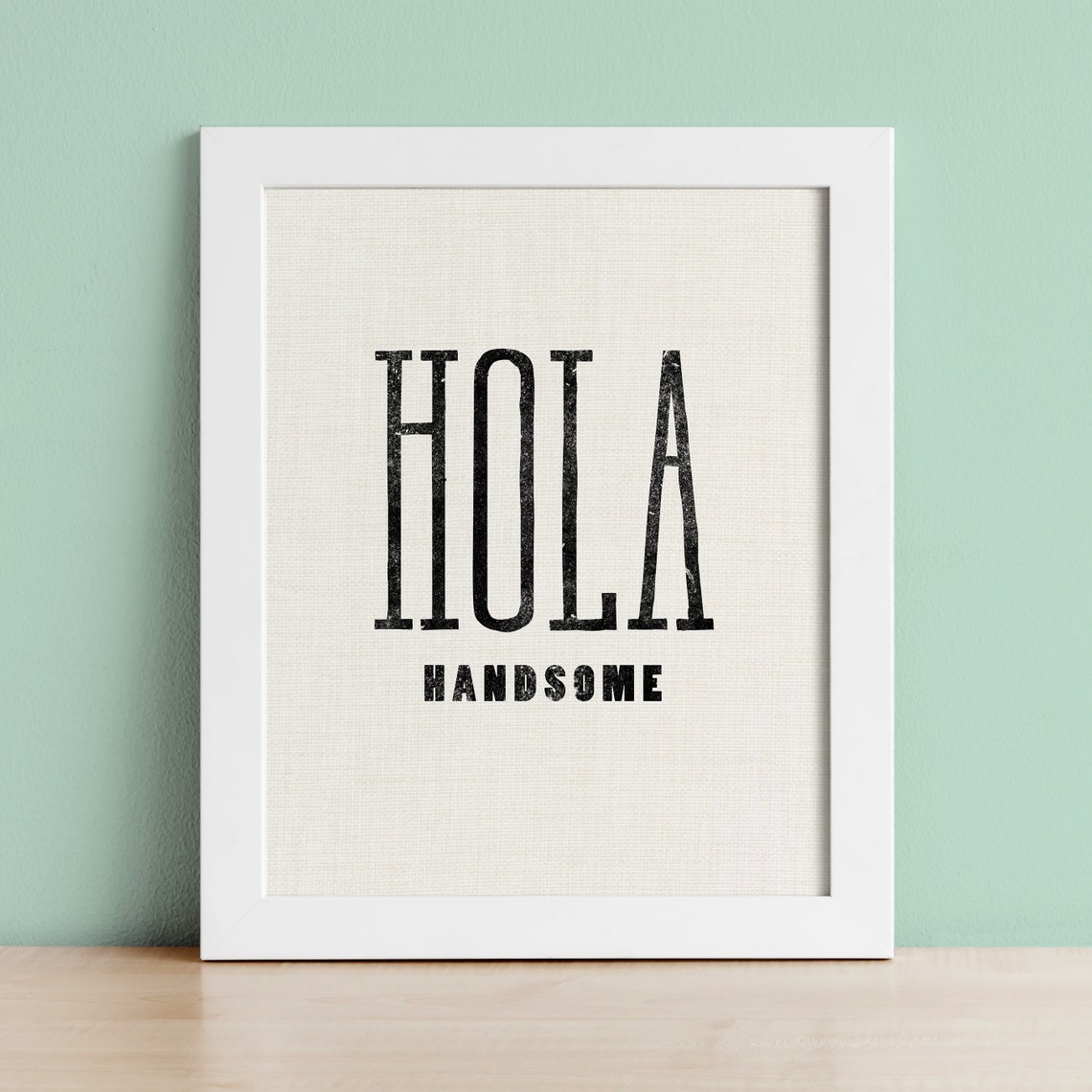 Hola handsome print digital download kids bathroom wall Etsy