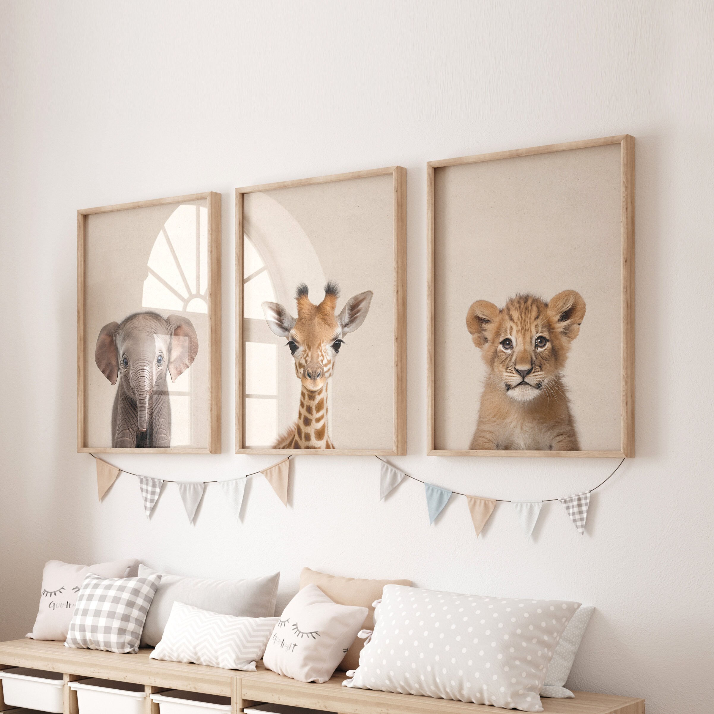 Safari Nursery Print, Safari Nursery Decor, Set of 3 Printable Safari ...