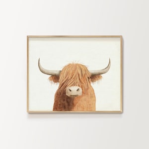 highland cow nursery, highland cow nursery decor, highland cow nursery art, cow nursery, highland cow art, farm nursery decor, cute highland