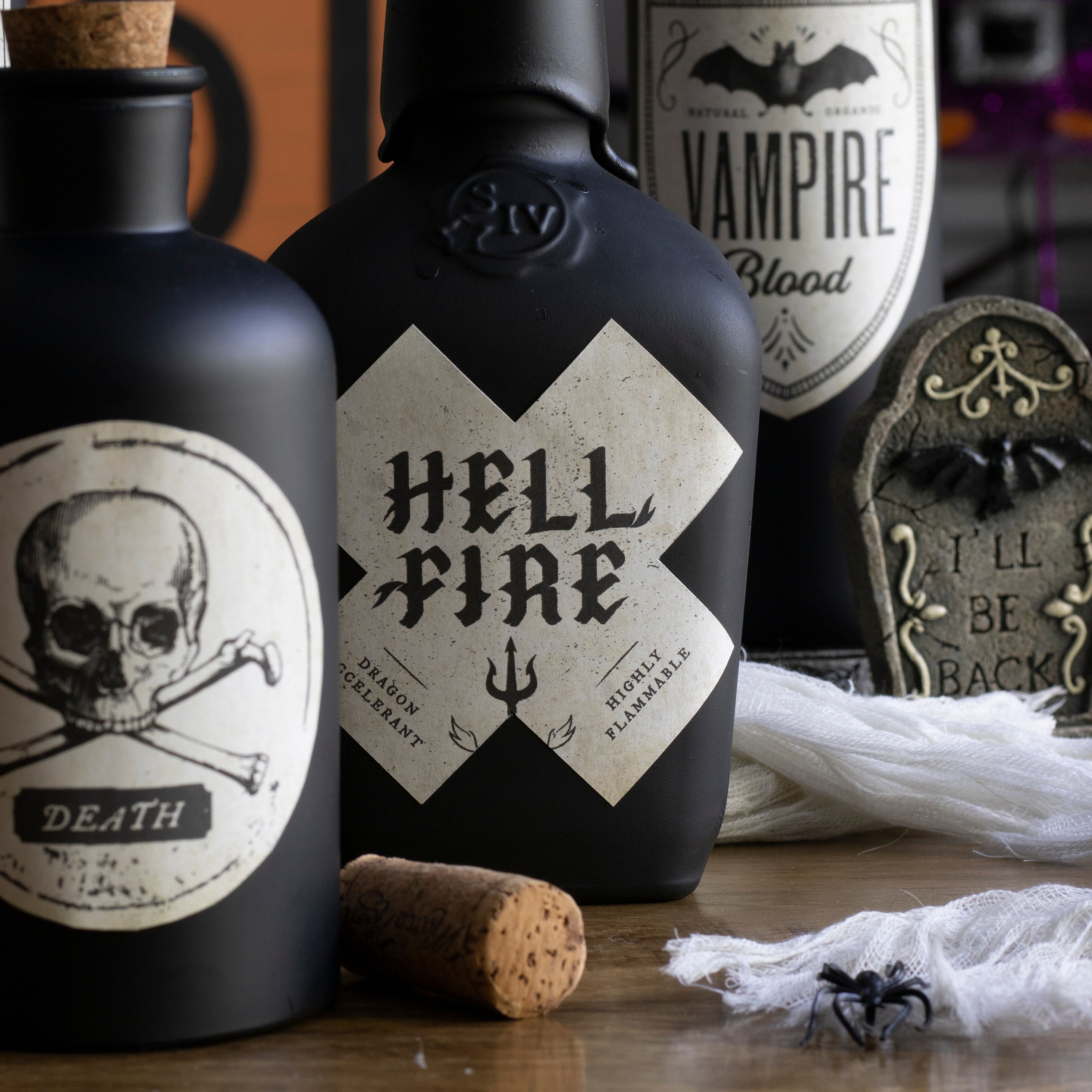 Apothecary Labels Halloween, Printable Bottle Stickers, Halloween Table ...