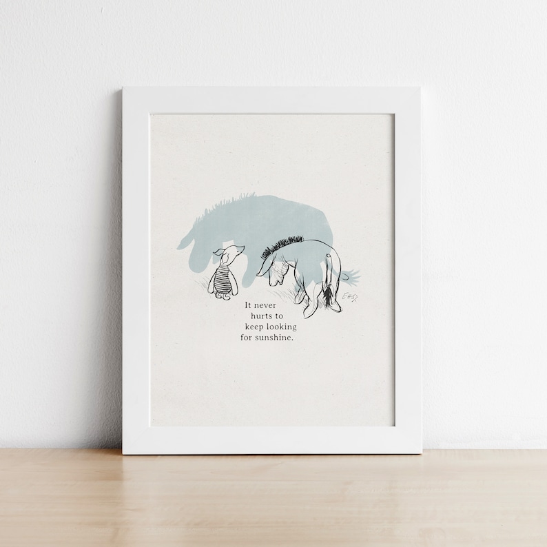 Classic Winnie the Pooh Nursery Prints Eeyore Printable - Etsy