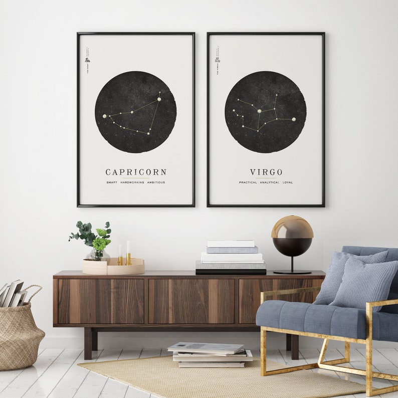 taurus astrology print digital download image 2