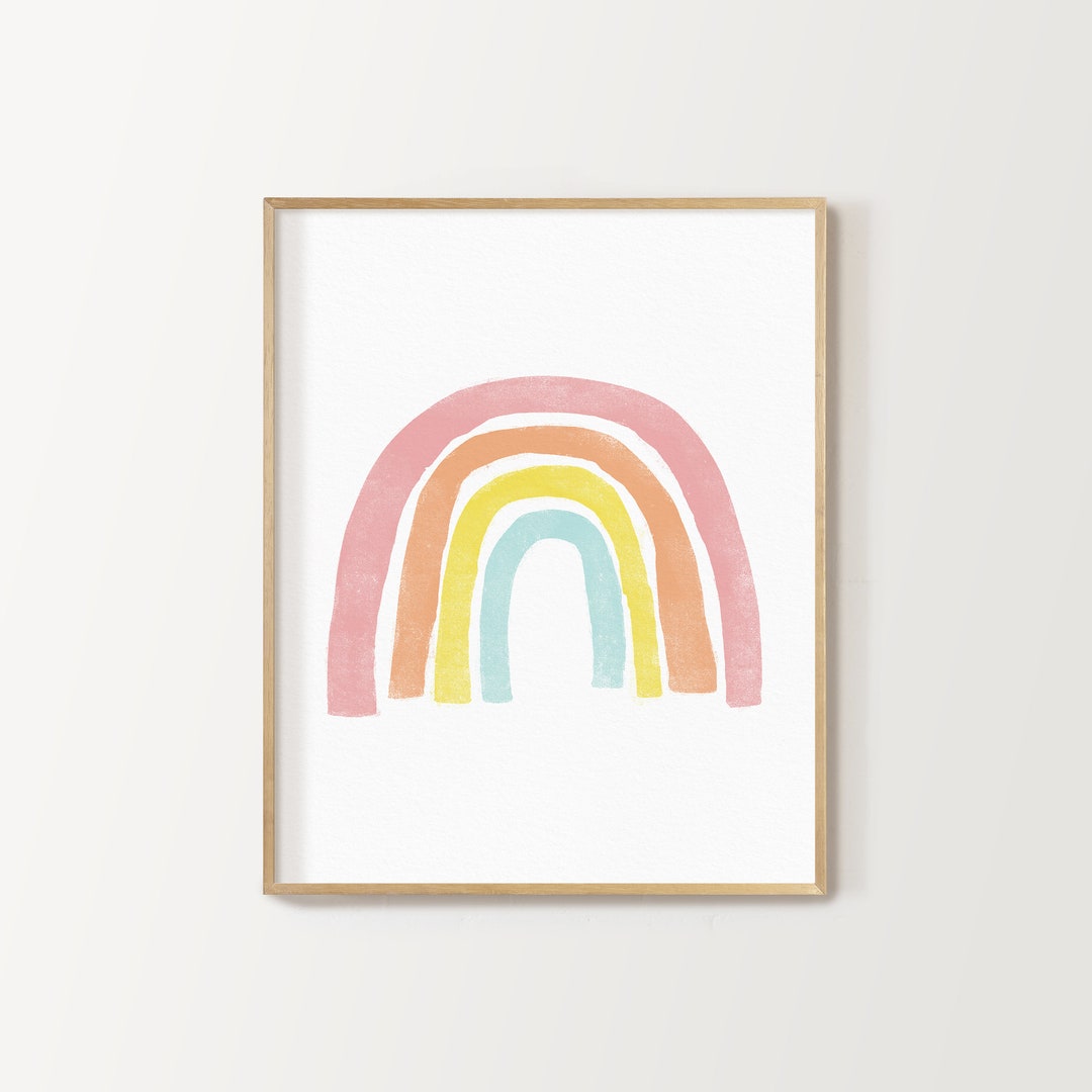 Rainbow Nursery Print, Wall Decor, Nursery Print, Kid's Room Decor ...