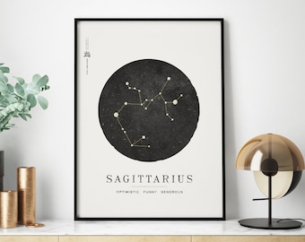 sagittarius astrology print digital download