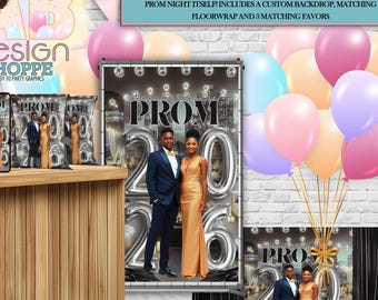 Custom Full Party Package | Fully Personalized Digital Designs| Backdrop, Floor Wrap & Matching Party Favors
