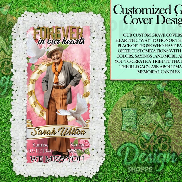 Custom Digital Grave Blanket Covers - Digital Download