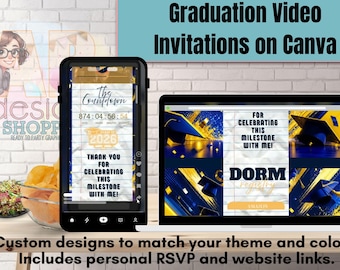 Digital Graduation Invite Experience | Invite + RSVP Package