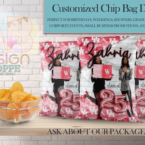 Custom Chip Bag Design | Personalized Party Favor (Digital PDF Template)