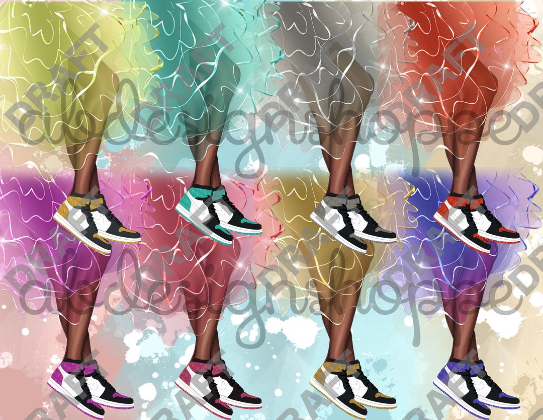 Sneaker Ball Clip Art/ Dress and Sneakers Clip Art/ Fancy Sneakers - Etsy