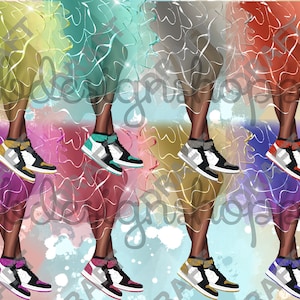 Sneaker Ball Clip art/ dress and sneakers clip art/ fancy sneakers