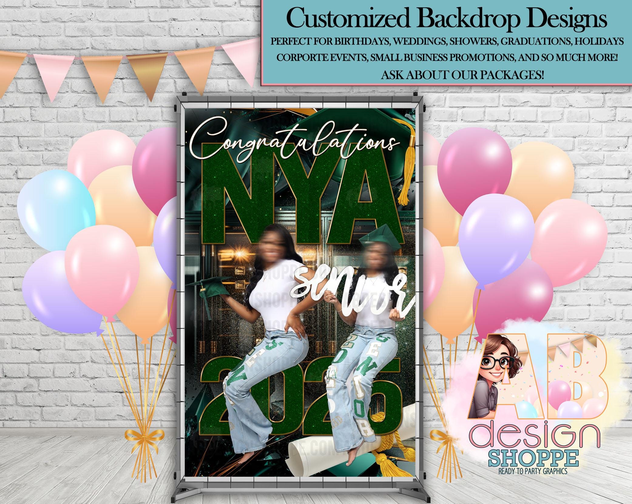 Custom Backdrop & Floor Wrap Design | Personalized Event Backdrop ...