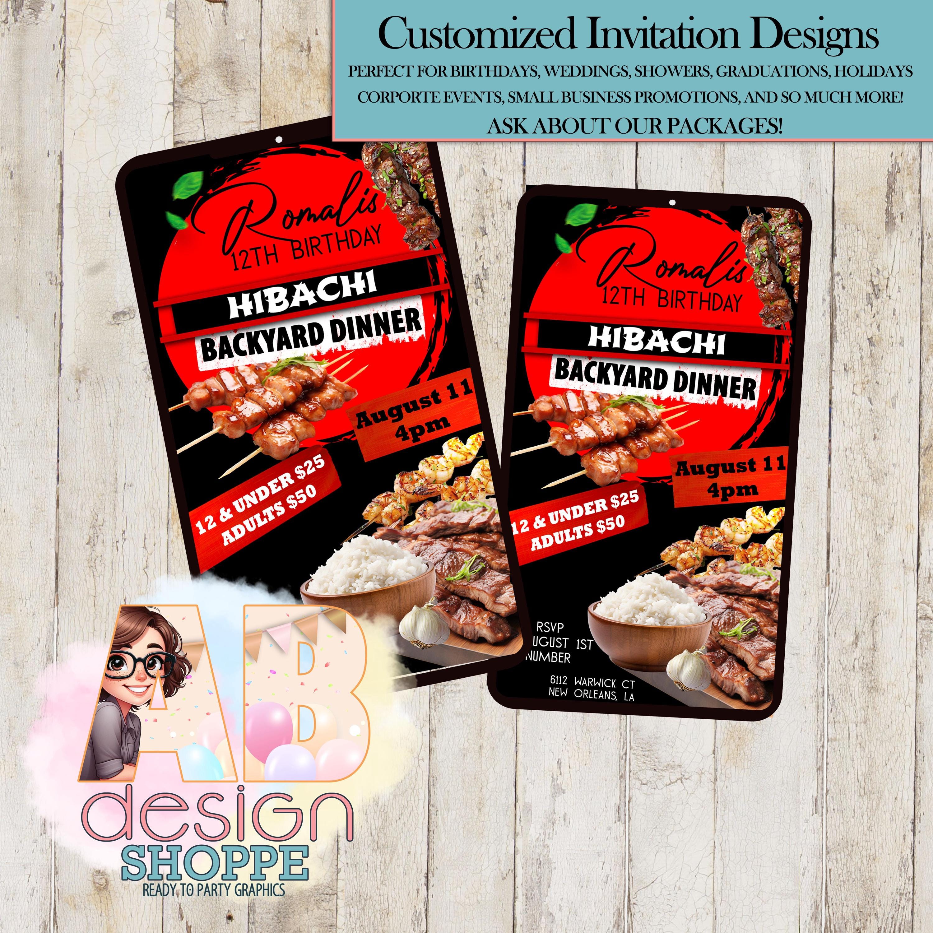 Custom Digital Invitations/Digital Invitations/Shower/Birthday