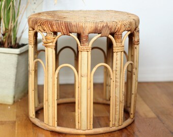 bohemian style furniture upcycled vintage rattan plant stand side table planter bohemian style furniture wicker bamboo woven furniture etsy bohemian style furniture upcycled vintage rattan plant stand side table planter bohemian style furniture wicker bamboo woven furniture etsy