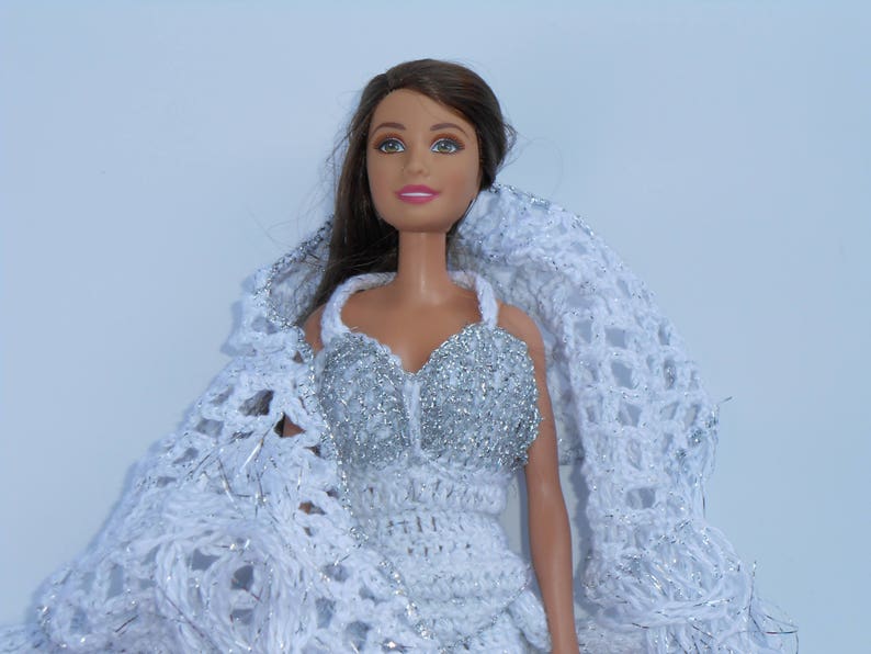 vestido de novia barbie / vestimenta en miniatura / vestido en | etsy