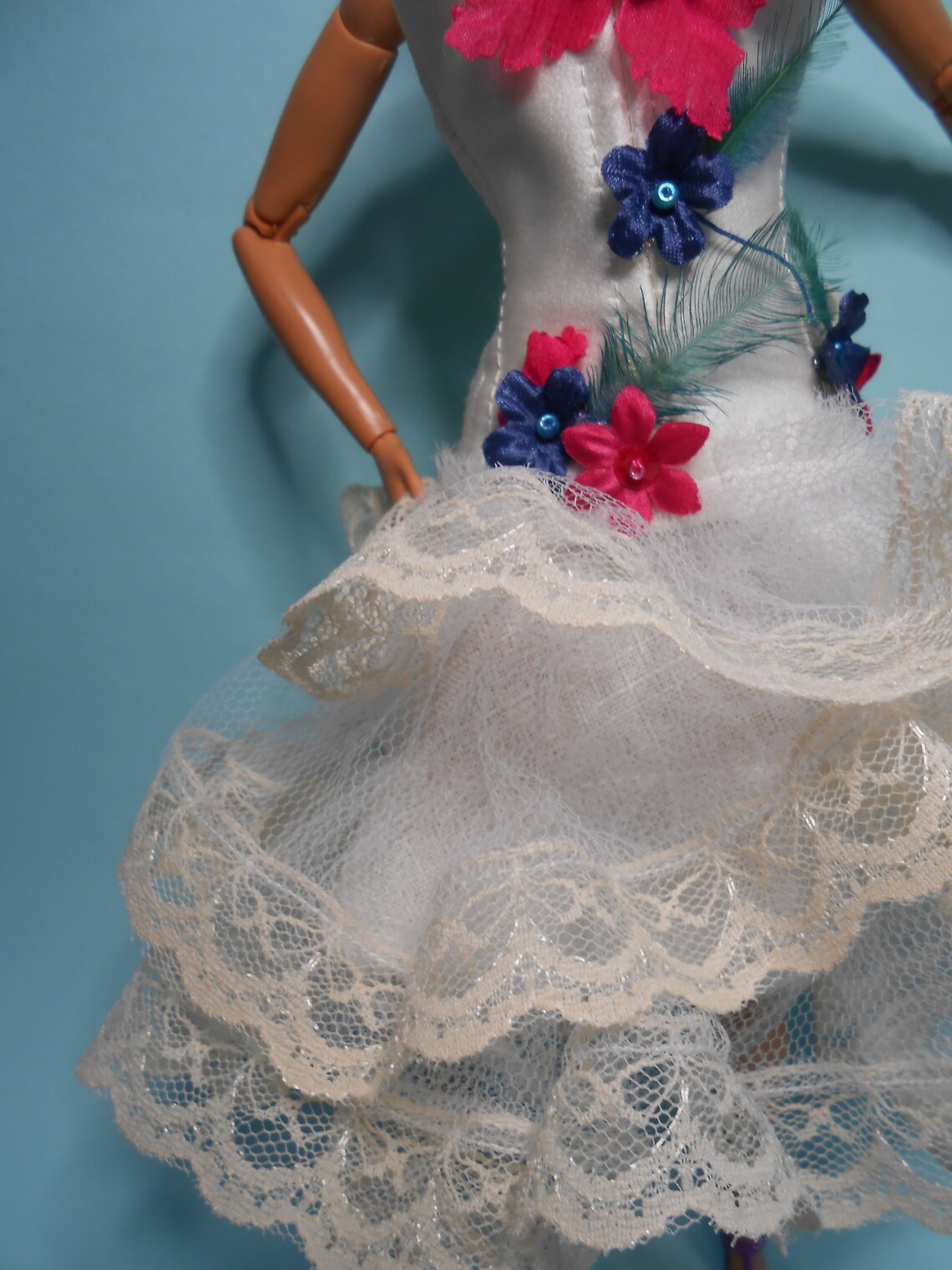 Dress barbie corset strapless dress for barbie ivory dress - Etsy.de