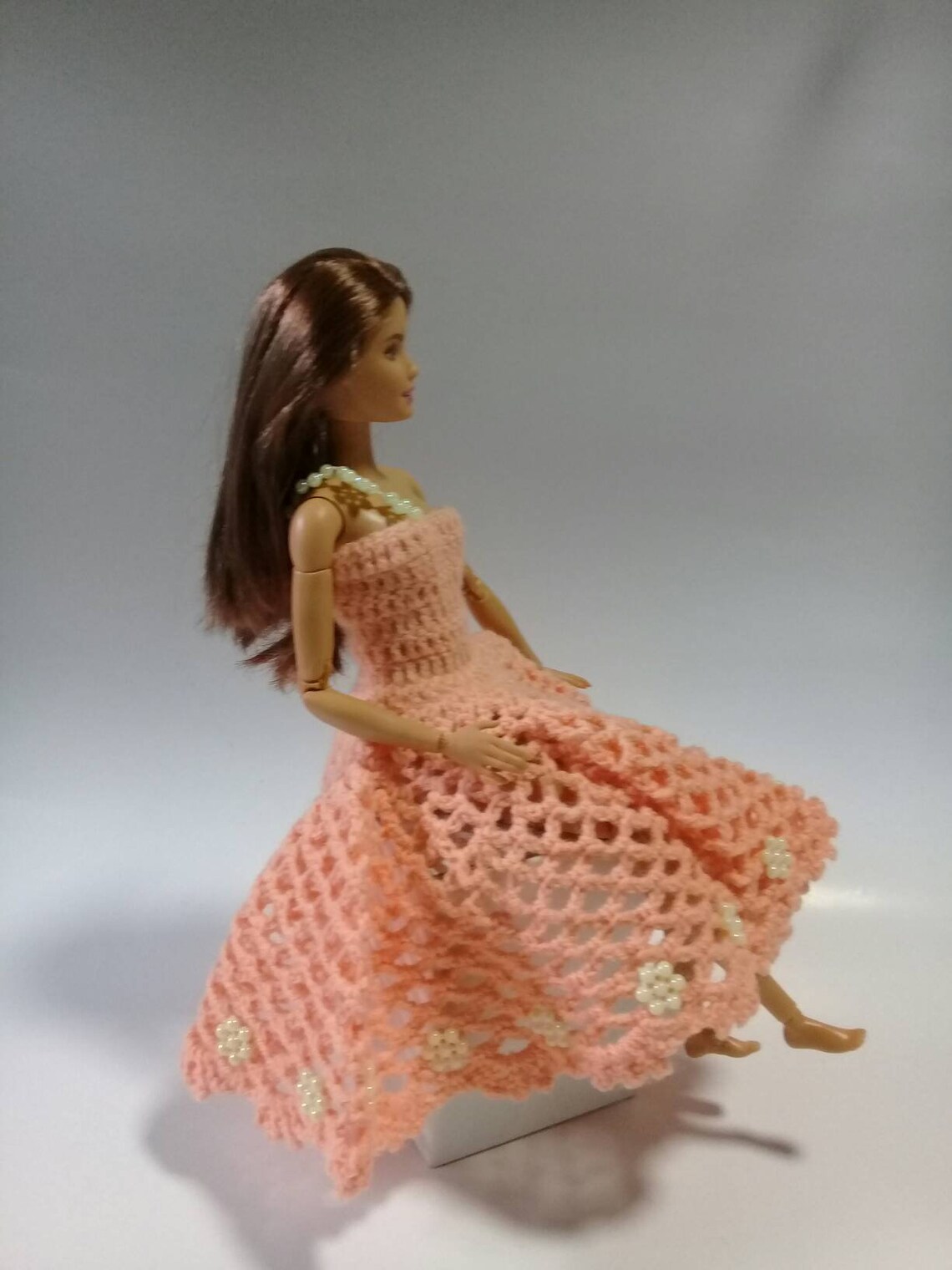 Clothes for barbie / dress in wool / winter dress / clothe for | Etsy