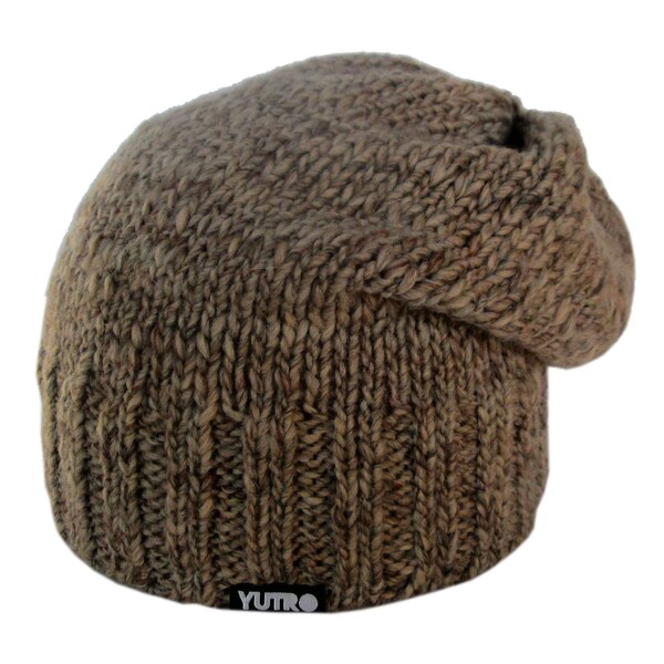 Women's Slouchy Fleece Lined Band Wool Knitted Beanie Hat One Size