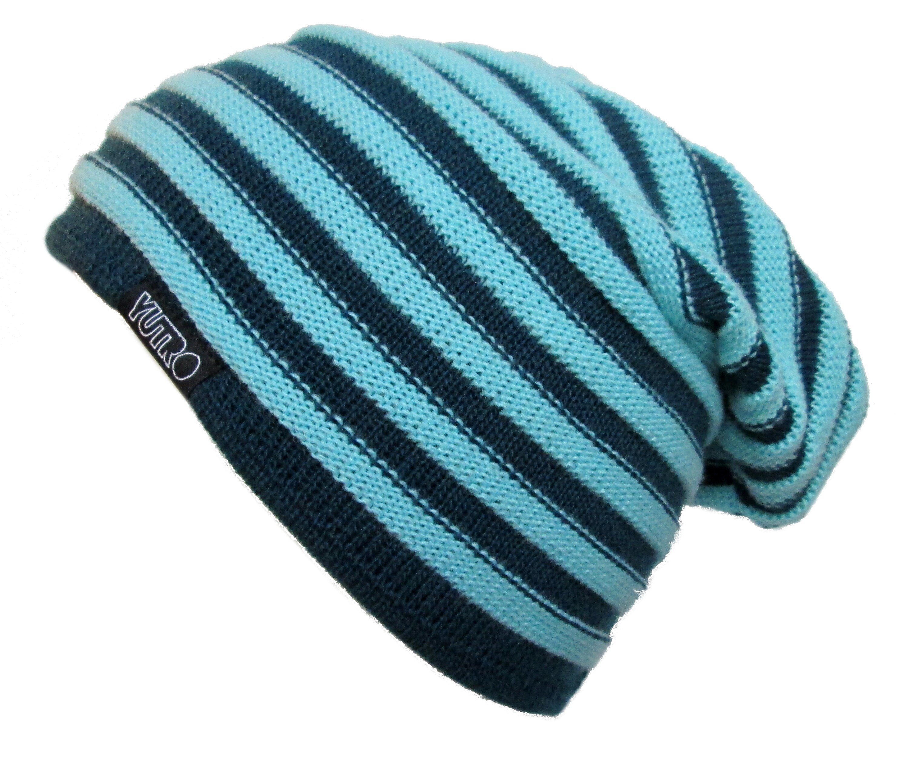 Slouchy Wool Knit Beanie Hat - Trendy Italian Yarn Ski Hat For Men & Women