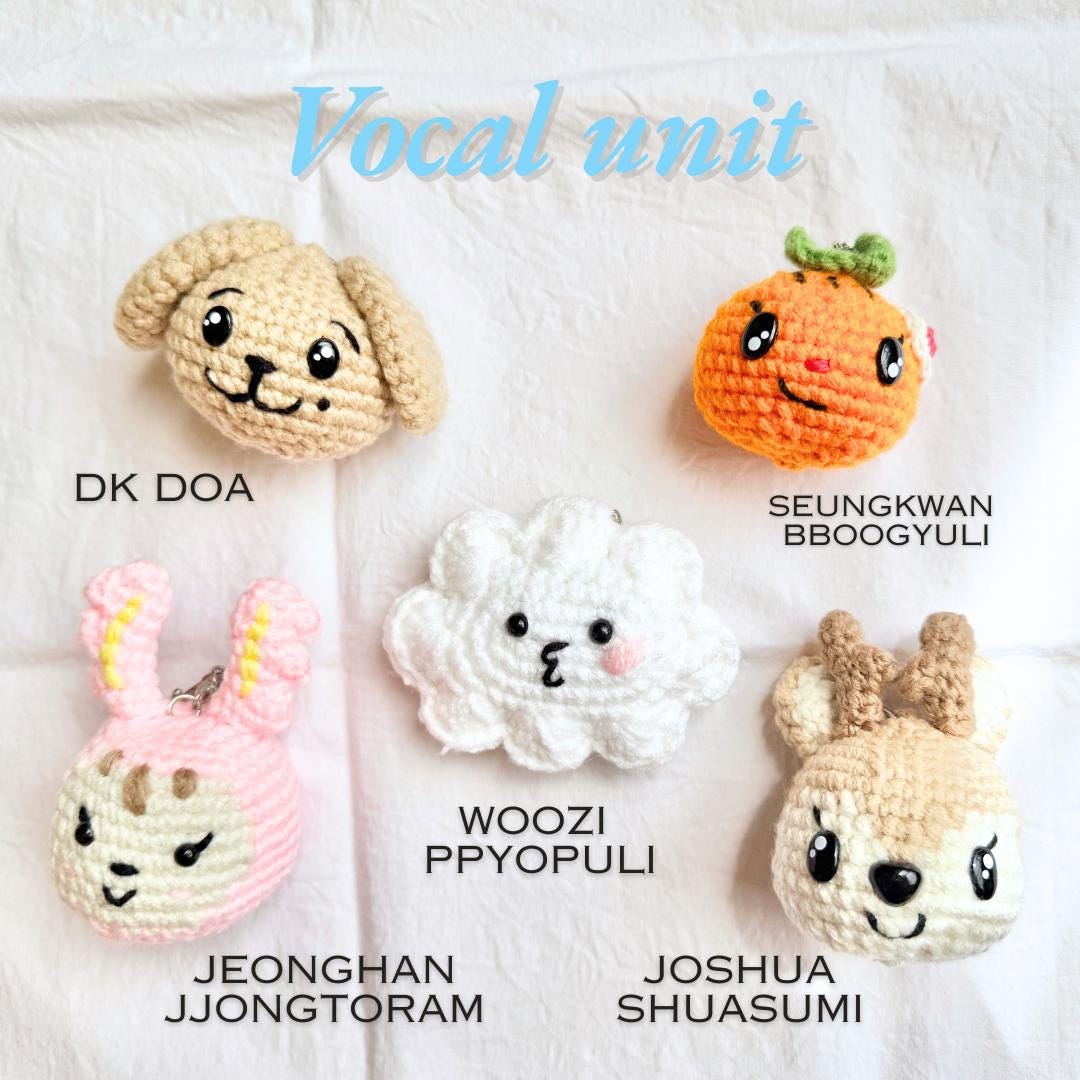 かぎ針編みあみぐるみ セブンティーン ミニティーン キャラクター