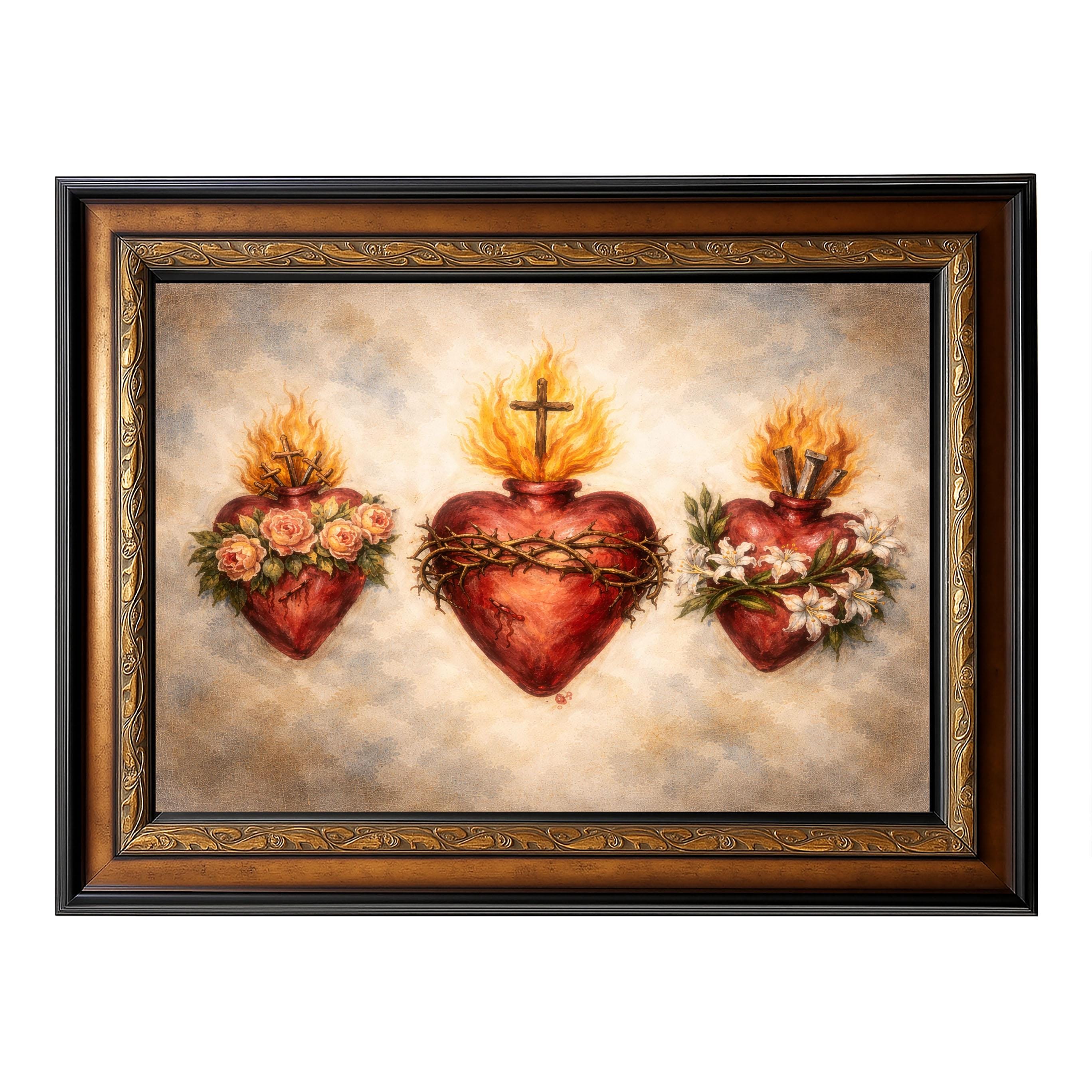 Holy Family Three Hearts Sacred Heart Immaculate Heart Chaste