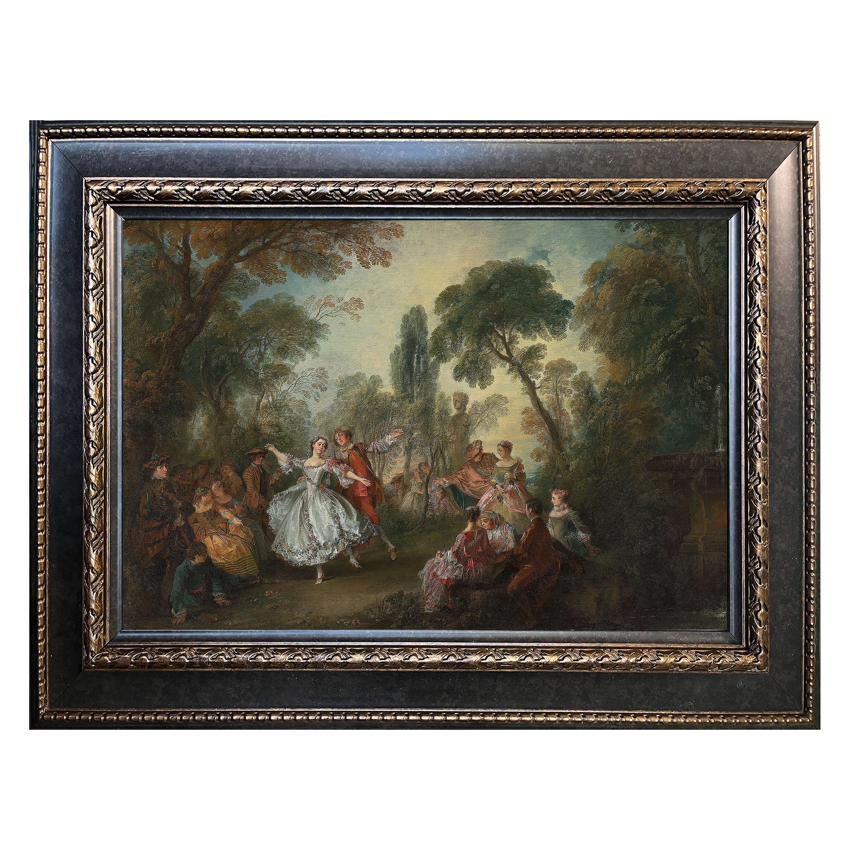 La Camargo Dancing – French Rococo Fête Galante by Nicolas Lancret