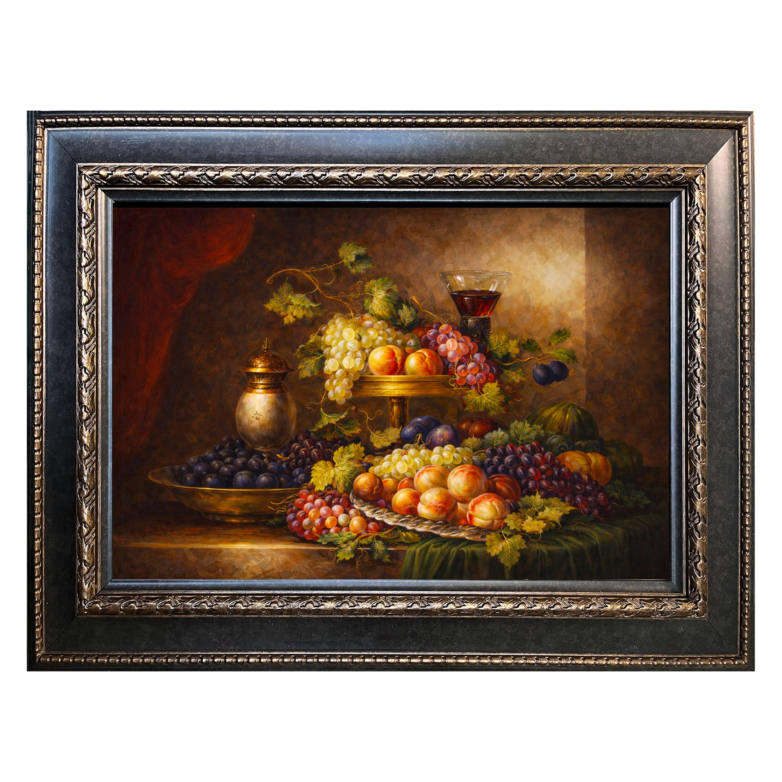 Classical Fruit Still Life – Vintage European Baroque Style Wall Art ...