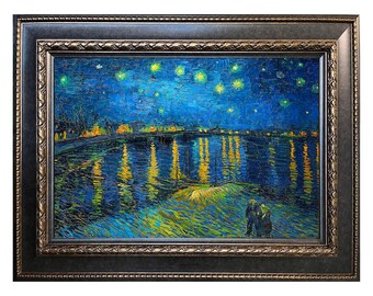 Framed the Starry Night II, by Vincent Van Gogh, Oil Painting
