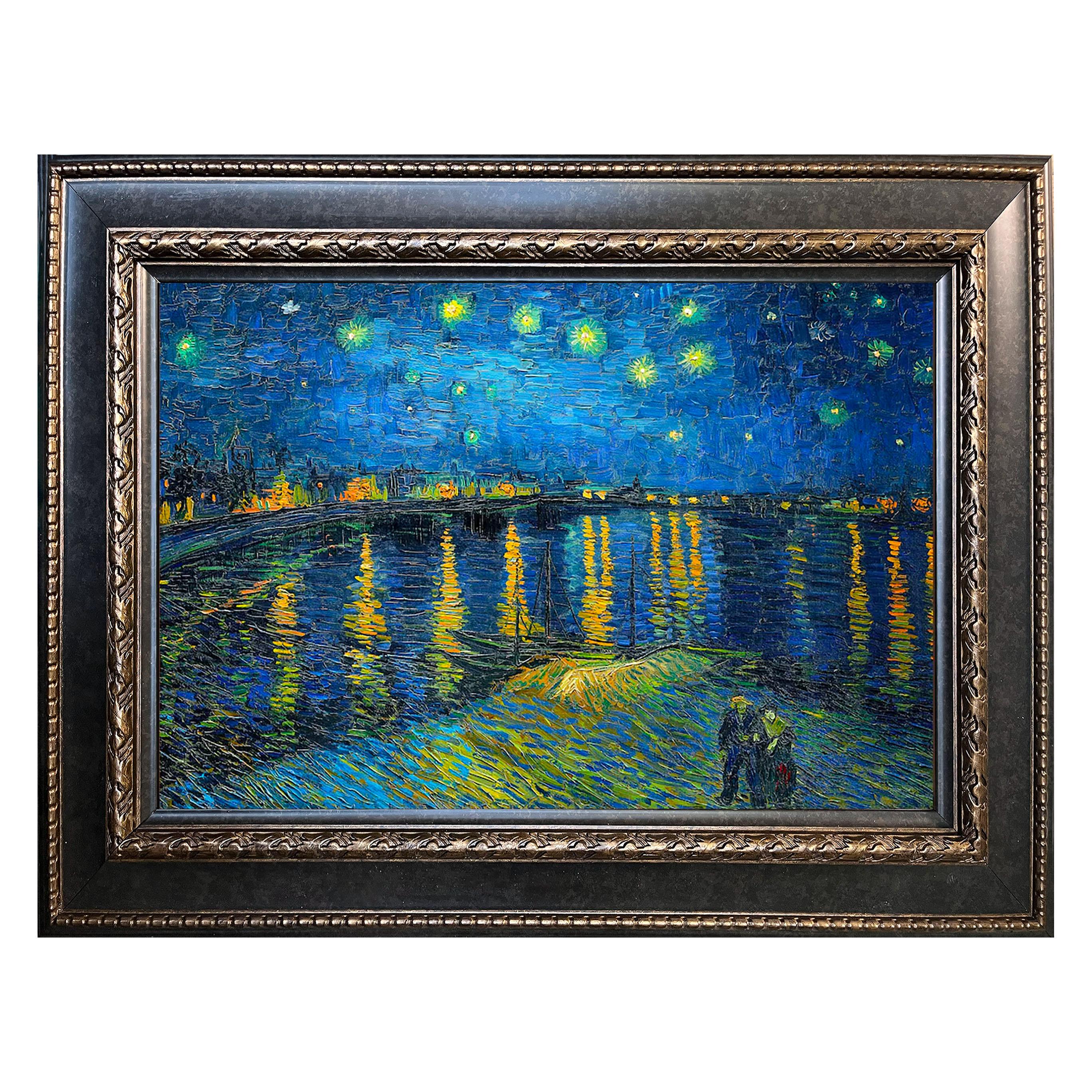 Framed the Starry Night II, by Vincent Van Gogh, Oil Painting