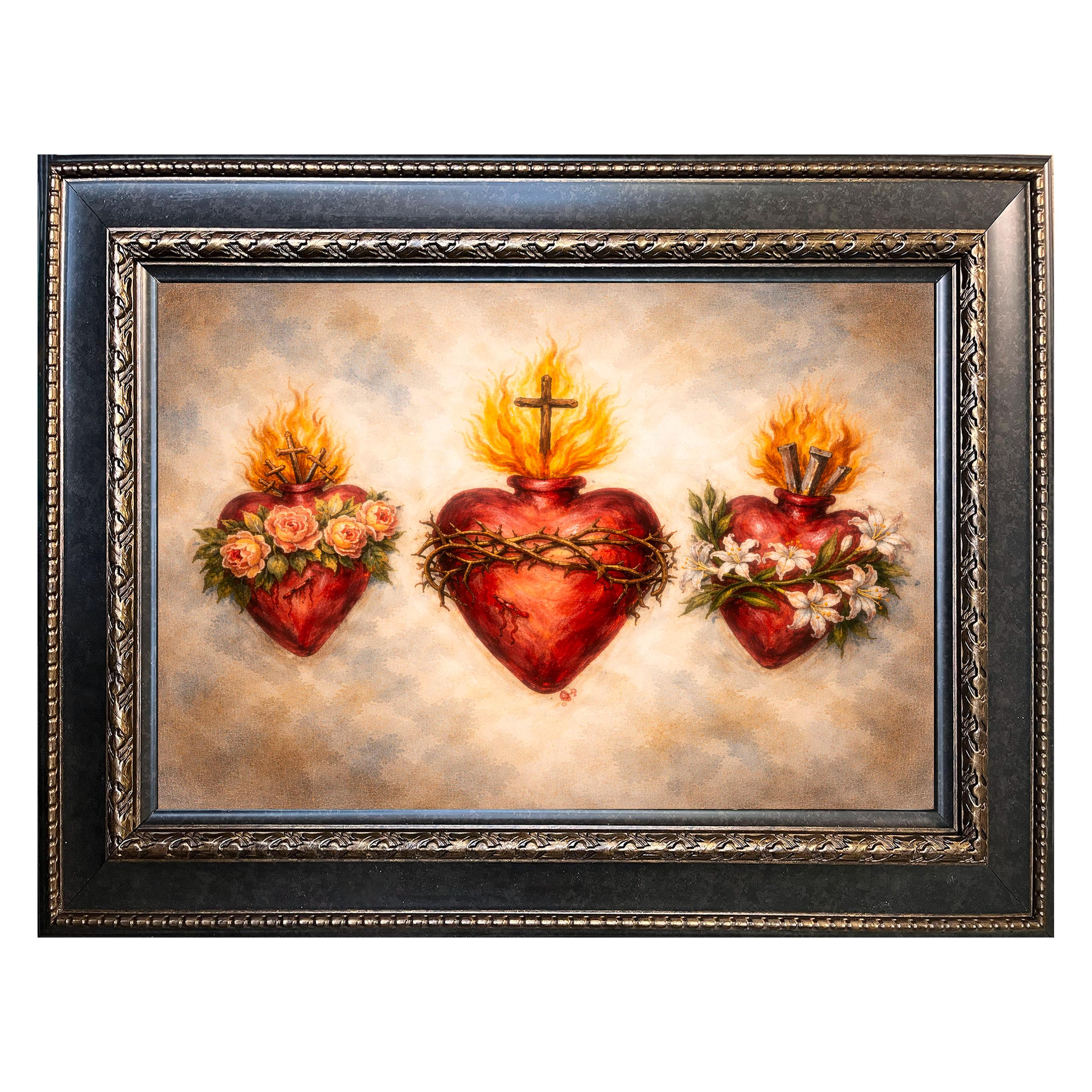 Three of Hearts SP4 4枚 Holy Family Three Hearts Sacred Heart Immaculate Heart Chaste