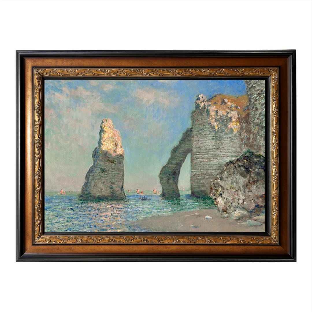 The Cliffs at Étretat by Claude Monet Framed Art Print Impressionist ...