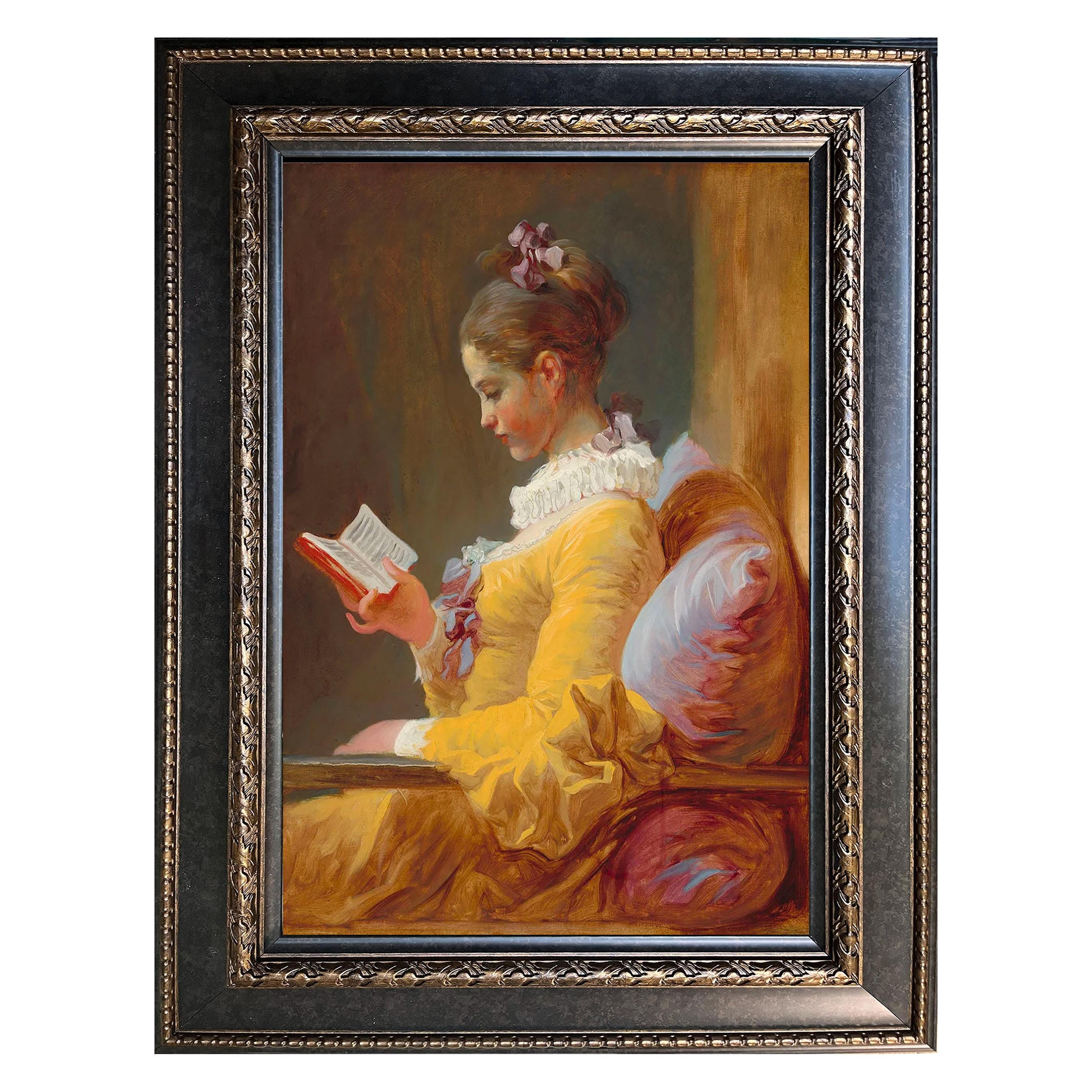 ジャン・オノレ・フラゴナール作「読書する少女」、1770年頃 ロココ