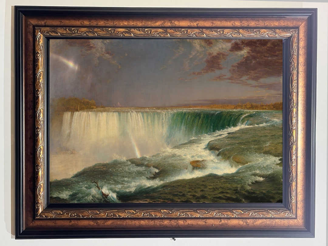 Frederic Edwin Church Niagara Falls, Museum Style Framed Canvas