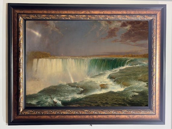 Frederic Edwin Church Niagara Falls, Museum Style Framed Canvas
