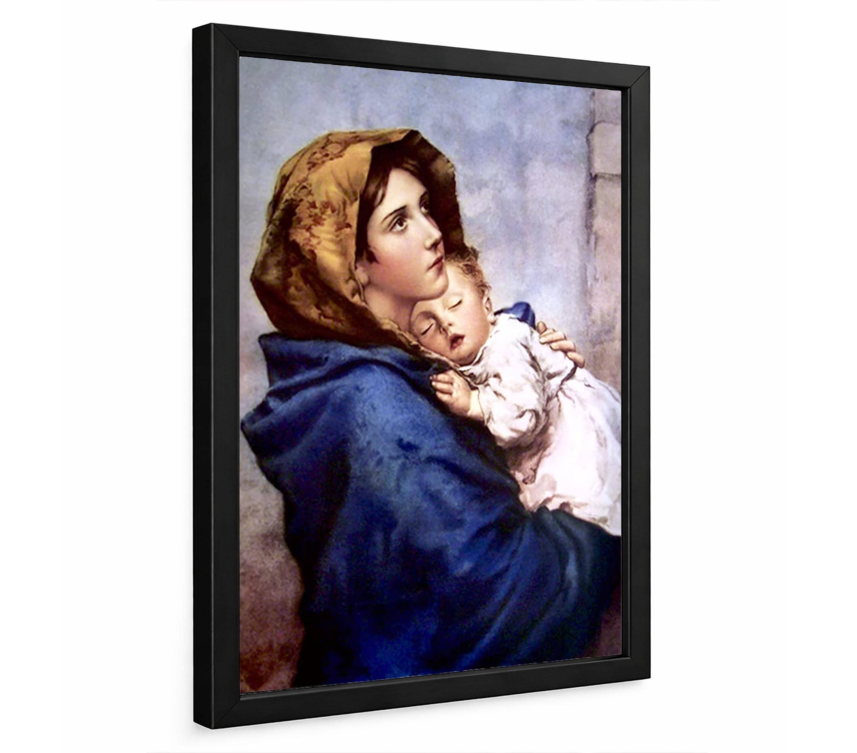 Madonna of the Streets by Ferruzzi Framed 42x30 Virgin Mary Christ ...