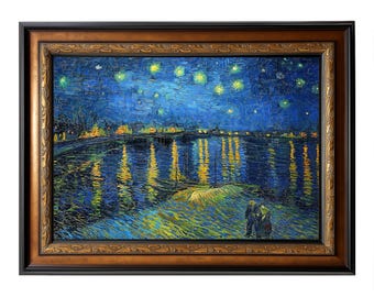 ヴィンセント・ヴァン・ゴッホ - 星月夜 (1888) 美術館品質のロールド