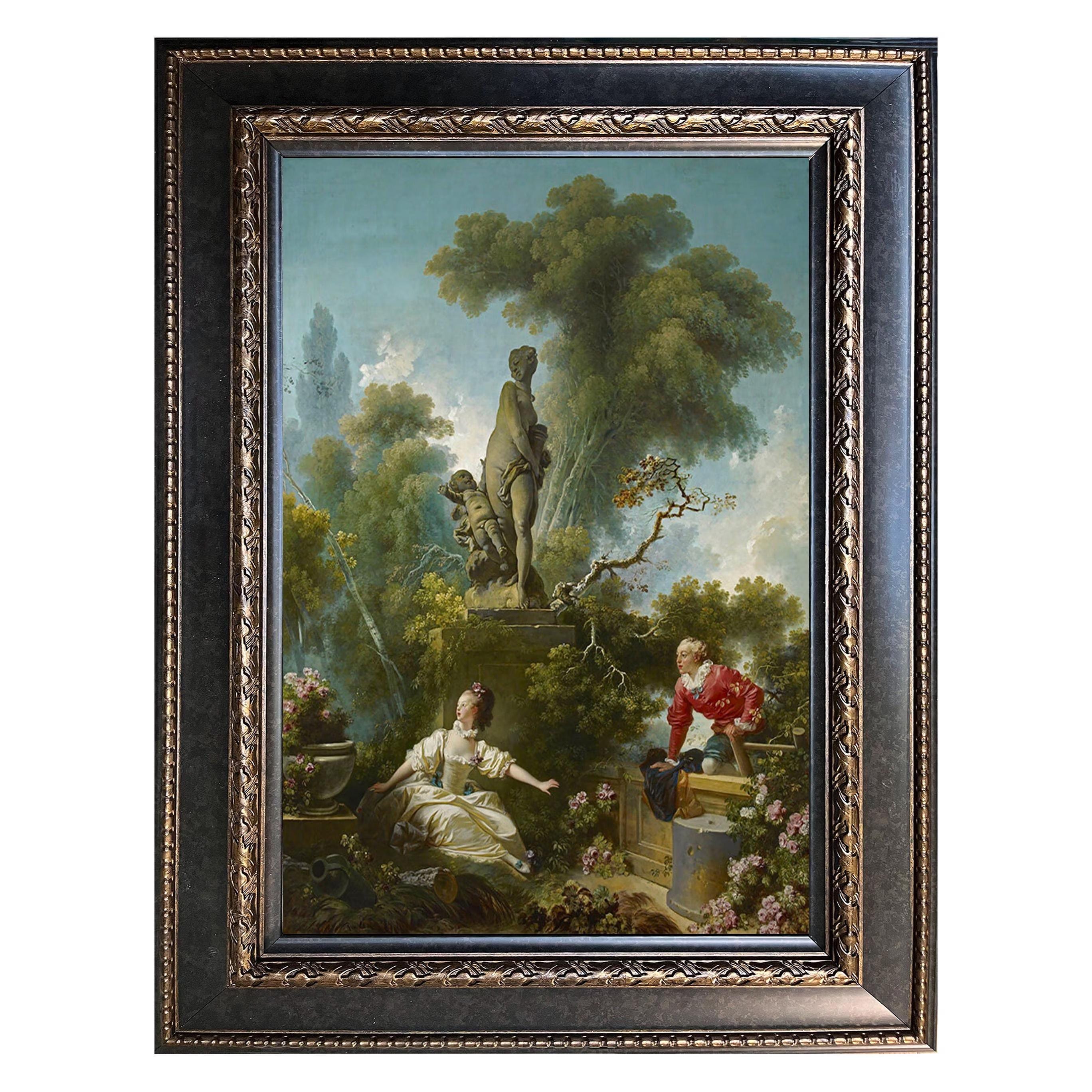 The Progress of Love: the Meeting – Rococo Masterpiece by Jean