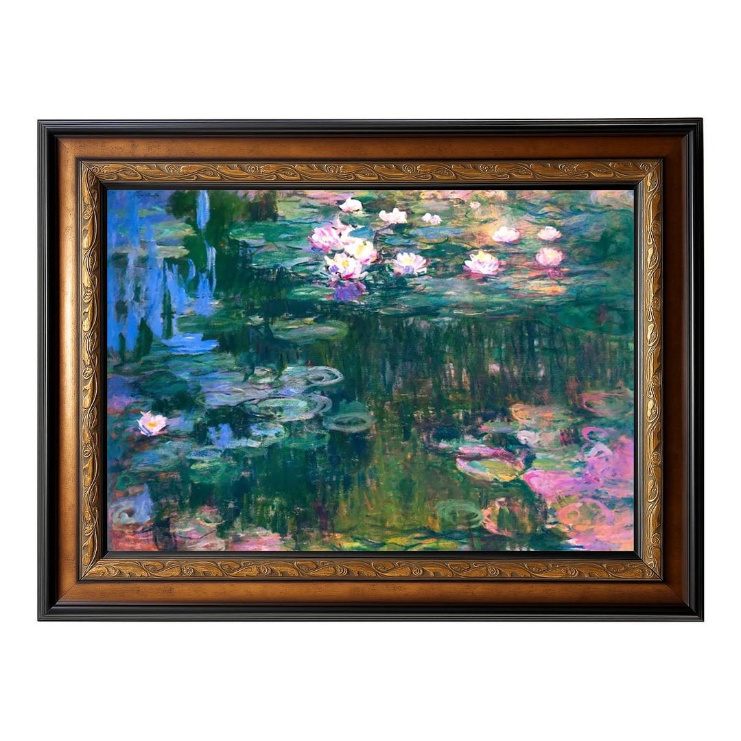 Claude Monet Water Lilies Art Print Impressionist Garden Pond Floral ...