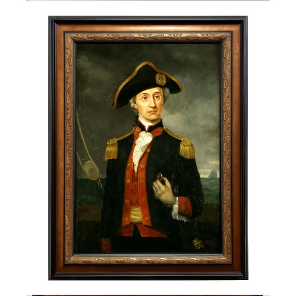 John Paul Jones, Father of the American Navy, Revolutionary War Naval Portrait – DISPLAYED IN 42X30