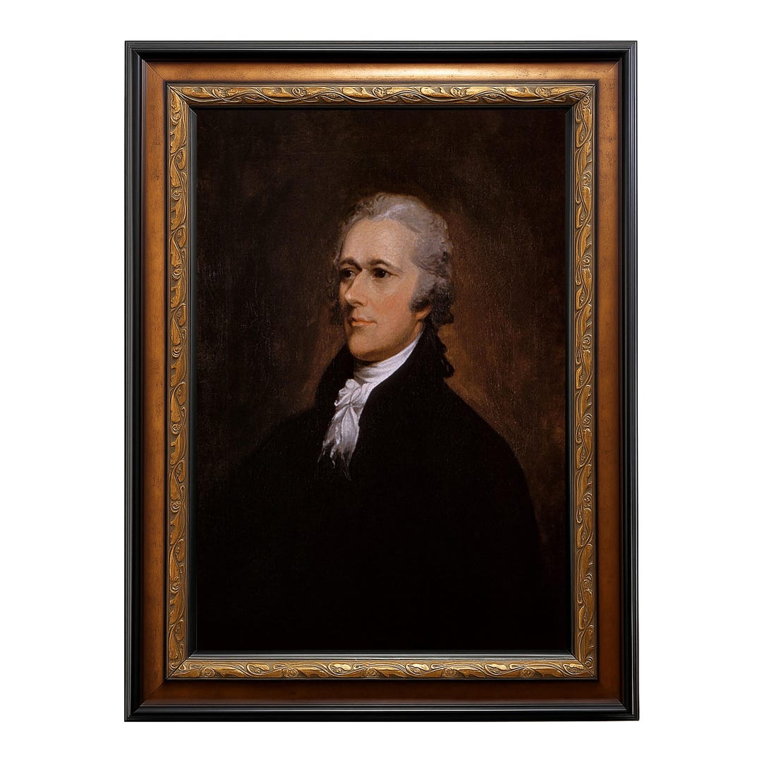 Alexander Hamilton Framed 42x30 Portrait American History Art Founding ...