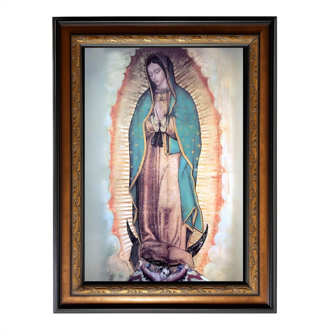 Our Lady of Guadalupe – Sacred Religious Icon Art Print, Virgin of ...