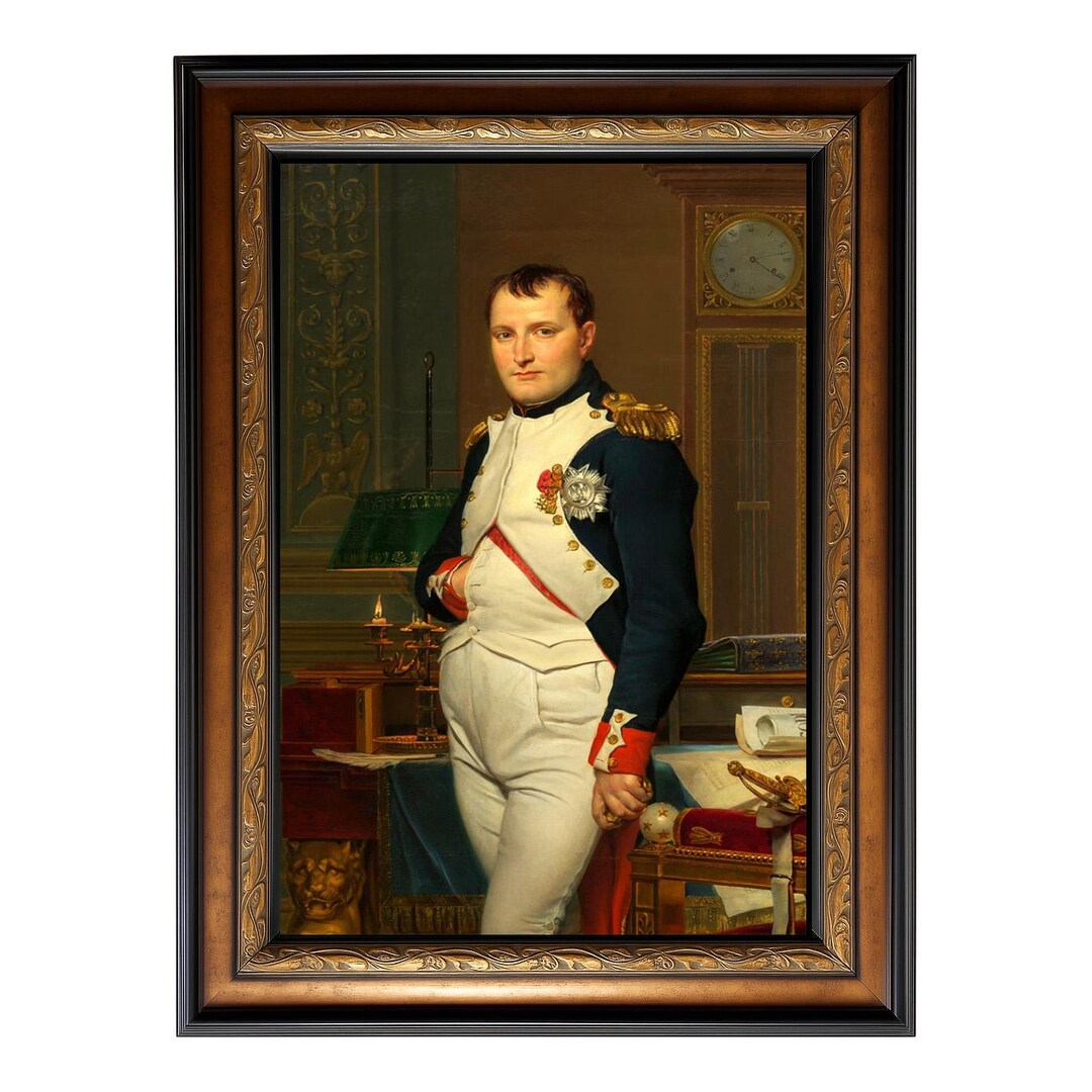 Napolean Decorations Napoleon Bonaparte in His Study at the Tuileries by Jacques-louis David ...