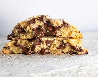 Gourmet 1/4lb Gluten Free Chocolate Chip Cookies: Fresh Baked, Soft & Chewy