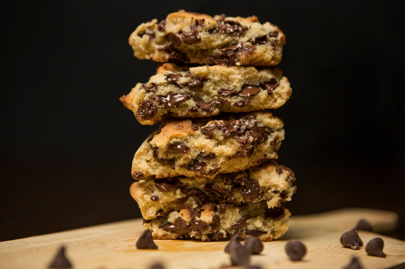 Homemade Chocolate Chip Cookies Gift Basket Dozen Cookie Lover Gift Baked Goods