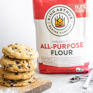 We use high-quality ingredients, such as King Arthur Flour and Callebaut chocolate.