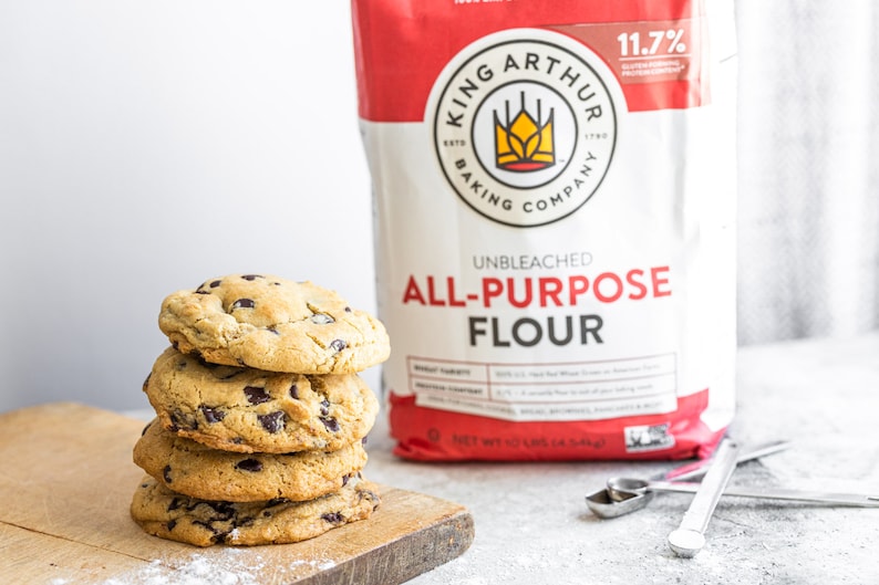 We use high-quality ingredients, such as King Arthur Flour and Callebaut chocolate.
